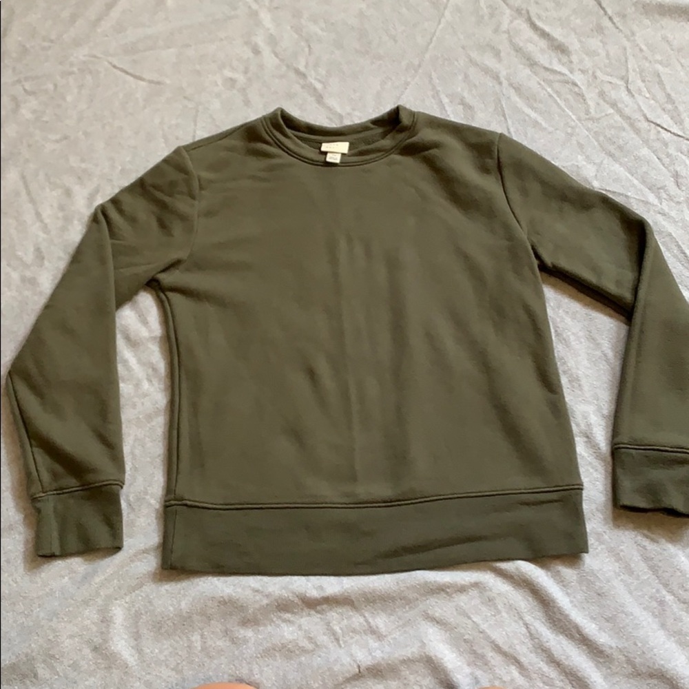 Olive green sweatshirt
